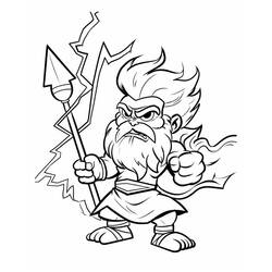 Dessin à colorier: Zeus (Religion et Mythologie) #219487 - Coloriages à Imprimer Gratuits