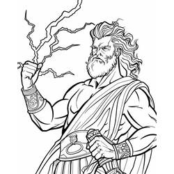 Dessin à colorier: Zeus (Religion et Mythologie) #219488 - Coloriages à Imprimer Gratuits