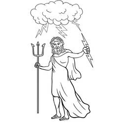 Dessin à colorier: Zeus (Religion et Mythologie) #219491 - Coloriages à Imprimer Gratuits