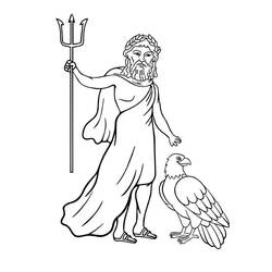 Dessin à colorier: Zeus (Religion et Mythologie) #219492 - Coloriages à Imprimer Gratuits