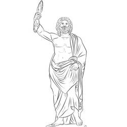 Dessin à colorier: Zeus (Religion et Mythologie) #219497 - Coloriages à Imprimer Gratuits