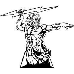 Dessin à colorier: Zeus (Religion et Mythologie) #219498 - Coloriages à Imprimer Gratuits