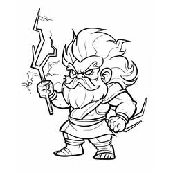 Dessin à colorier: Zeus (Religion et Mythologie) #219499 - Coloriages à Imprimer Gratuits