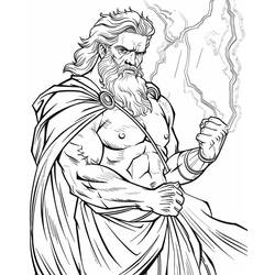 Dessin à colorier: Zeus (Religion et Mythologie) #219500 - Coloriages à Imprimer Gratuits