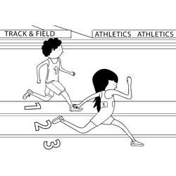 Dessin à colorier: Athletisme (Sports) #193803 - Coloriages à Imprimer Gratuits