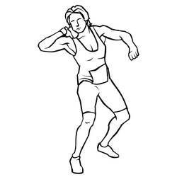 Dessin à colorier: Athletisme (Sports) #193807 - Coloriages à Imprimer Gratuits
