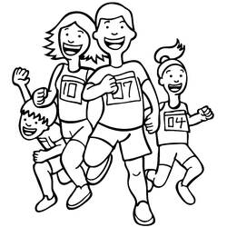 Dessin à colorier: Athletisme (Sports) #193831 - Coloriages à Imprimer Gratuits
