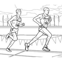 Dessin à colorier: Athletisme (Sports) #193840 - Coloriages à Imprimer Gratuits