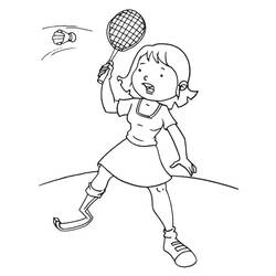 Dessin à colorier: Badminton (Sports) #177015 - Coloriages à Imprimer Gratuits
