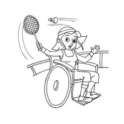 Dessin à colorier: Badminton (Sports) #177018 - Coloriages à Imprimer Gratuits