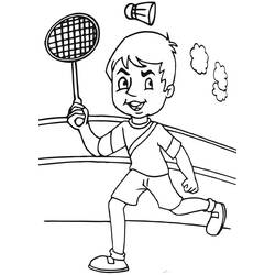 Dessin à colorier: Badminton (Sports) #177021 - Coloriages à Imprimer Gratuits