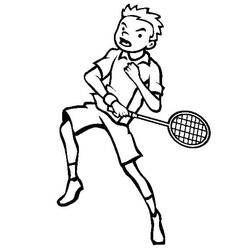 Dessin à colorier: Badminton (Sports) #177031 - Coloriages à Imprimer Gratuits