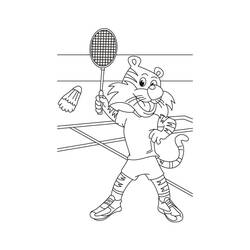 Dessin à colorier: Badminton (Sports) #177032 - Coloriages à Imprimer Gratuits