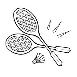 Dessin à colorier: Badminton (Sports) #218888 - Coloriages à Imprimer Gratuits