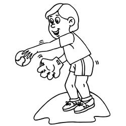 Dessin à colorier: Baseball (Sports) #177133 - Coloriages à Imprimer Gratuits