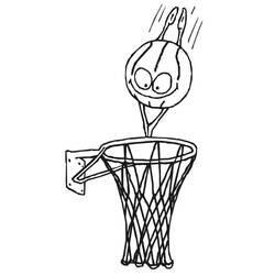 Dessin à colorier: Basketball (Sports) #177136 - Coloriages à Imprimer Gratuits