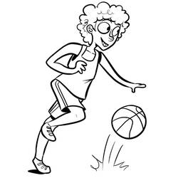 Dessin à colorier: Basketball (Sports) #177150 - Coloriages à Imprimer Gratuits
