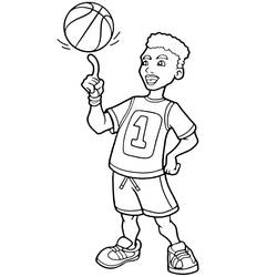 Dessin à colorier: Basketball (Sports) #177152 - Coloriages à Imprimer Gratuits