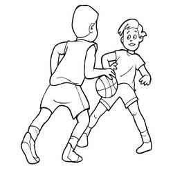 Dessin à colorier: Basketball (Sports) #177156 - Coloriages à Imprimer Gratuits