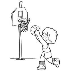 Dessin à colorier: Basketball (Sports) #177159 - Coloriages à Imprimer Gratuits