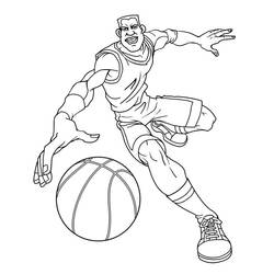 Dessin à colorier: Basketball (Sports) #177163 - Coloriages à Imprimer Gratuits