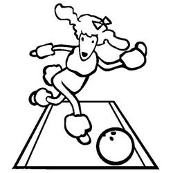 Dessin à colorier: Bowling (Sports) #173934 - Coloriages à Imprimer Gratuits