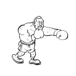 Coloriage Boxe (Sports) #173880 à imprimer et colorier