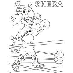 Coloriage Boxe (Sports) #173881 à imprimer et colorier