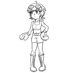 Coloriage Boxe (Sports) #173889 à imprimer et colorier