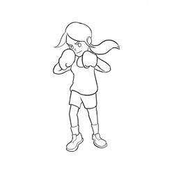 Coloriage Boxe (Sports) #173896 à imprimer et colorier