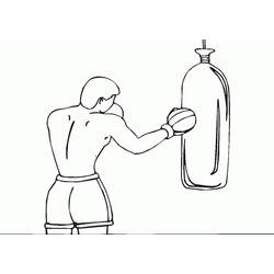 Coloriage Boxe (Sports) #173909 à imprimer et colorier