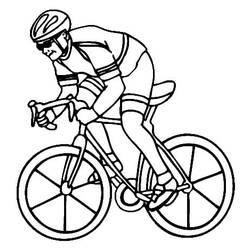 Dessin à colorier: Cyclisme (Sports) #193626 - Coloriages à Imprimer Gratuits