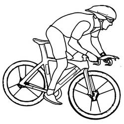 Dessin à colorier: Cyclisme (Sports) #193627 - Coloriages à Imprimer Gratuits