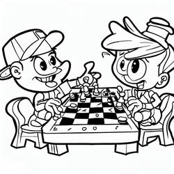 Coloriage Échecs (Sports) #188280 à imprimer et colorier