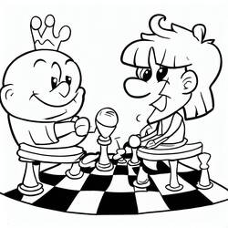 Coloriage Échecs (Sports) #188282 à imprimer et colorier