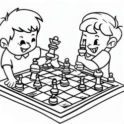 Coloriage Échecs (Sports) #188287 à imprimer et colorier