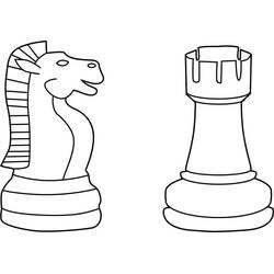 Coloriage Échecs (Sports) #188291 à imprimer et colorier
