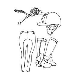 Dessin à colorier: Équitation (Sports) #193432 - Coloriages à Imprimer Gratuits