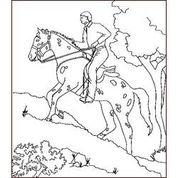 Dessin à colorier: Équitation (Sports) #193442 - Coloriages à Imprimer Gratuits
