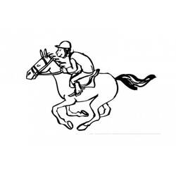 Dessin à colorier: Équitation (Sports) #193444 - Coloriages à Imprimer Gratuits