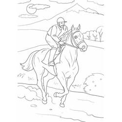 Dessin à colorier: Équitation (Sports) #193446 - Coloriages à Imprimer Gratuits