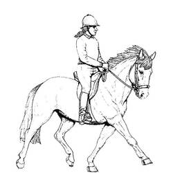 Coloriage Équitation (Sports) #193458 à imprimer et colorier