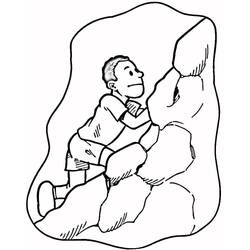 Dessin à colorier: Escalade (Sports) #191219 - Coloriages à Imprimer Gratuits