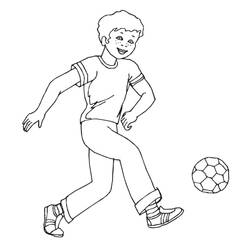 Dessin à colorier: Football (Sports) #177052 - Coloriages à Imprimer Gratuits