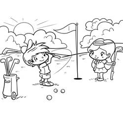 Coloriage Golf (Sports) #177078 à imprimer et colorier