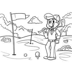 Coloriage Golf (Sports) #177080 à imprimer et colorier