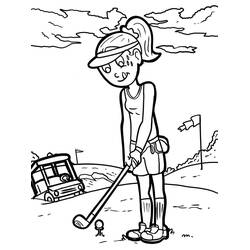 Coloriage Golf (Sports) #177082 à imprimer et colorier