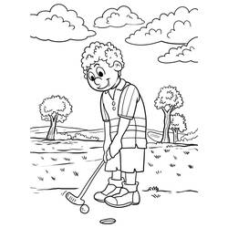 Coloriage Golf (Sports) #177083 à imprimer et colorier