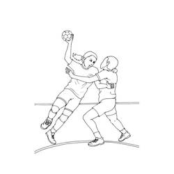 Dessin à colorier: Handball (Sports) #210795 - Coloriages à Imprimer Gratuits