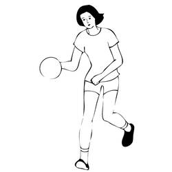 Dessin à colorier: Handball (Sports) #210797 - Coloriages à Imprimer Gratuits